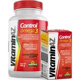 Polivitamínico VitaminAZ Control Ômega 3 60 cápsulas 1,6g Sunflower