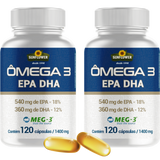 Ômega 3 PURO 1400mg Altos Níveis EPA 540 DHA 360 Sunflower