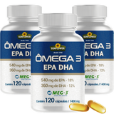Ômega 3 PURO 1400mg Altos Níveis EPA 540 DHA 360 Sunflower