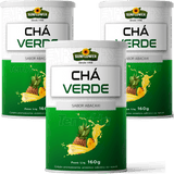 Chá Verde em Pó 160g Sabor Abacaxi