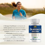 Ômega 3 PURO 1400mg Altos Níveis EPA 540 DHA 360 Sunflower
