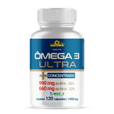 Ômega 3 Ultra Concentrado 990EPA/660DHA 1.45g 120 cápsulas Sunflower