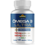 Ômega 3 Ultra Concentrado 990EPA/660DHA 1.45g 120 cápsulas Sunflower