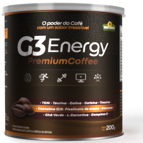 G3 Energy Premium Coffee Solúvel 200g Sunflower